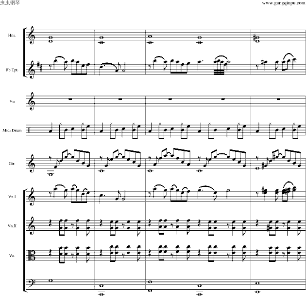 海港灯塔(钢琴谱)10