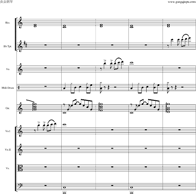 海港灯塔(钢琴谱)12