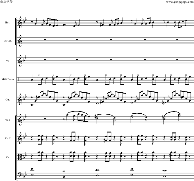 海港灯塔(钢琴谱)6