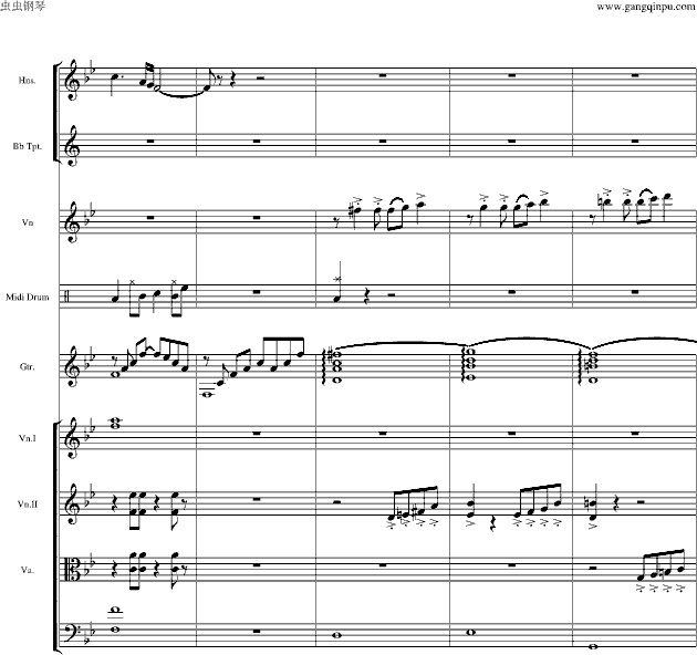 海港灯塔(钢琴谱)7