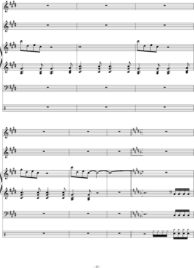 埃克斯(钢琴谱)15