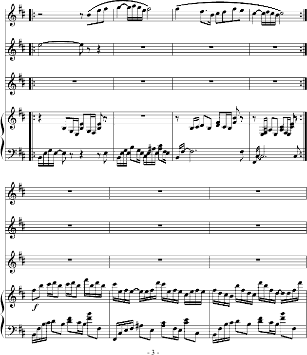 闲驴（二胡+钢琴+合成音色）(钢琴谱)3