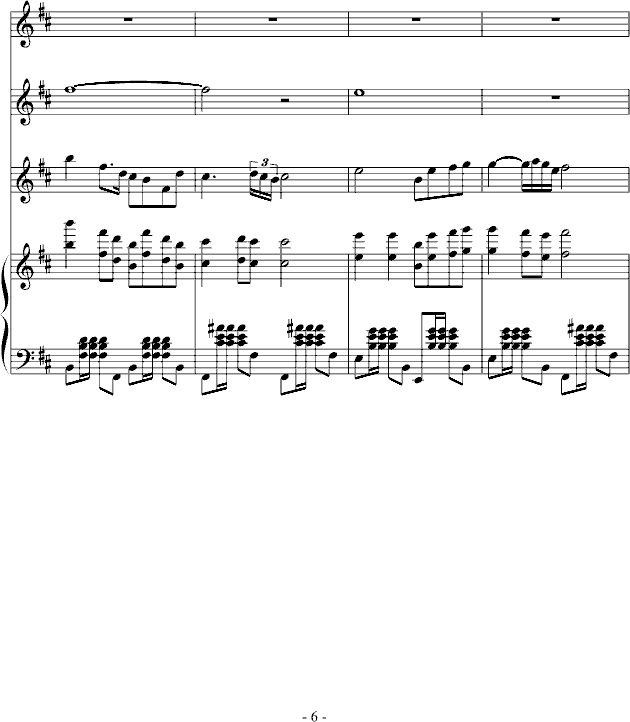 闲驴（二胡+钢琴+合成音色）(钢琴谱)6