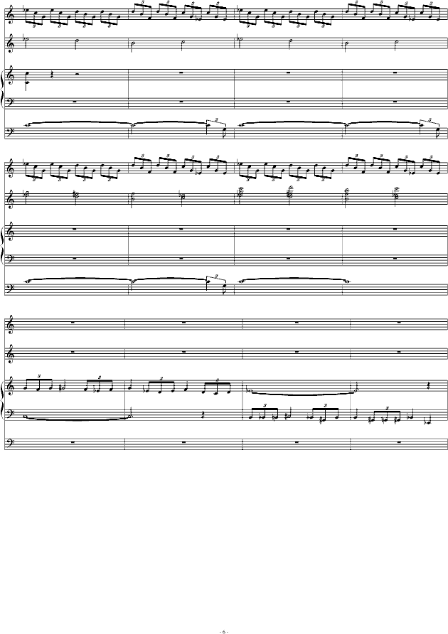 迟来的恐怖哭泣死神(钢琴谱)6