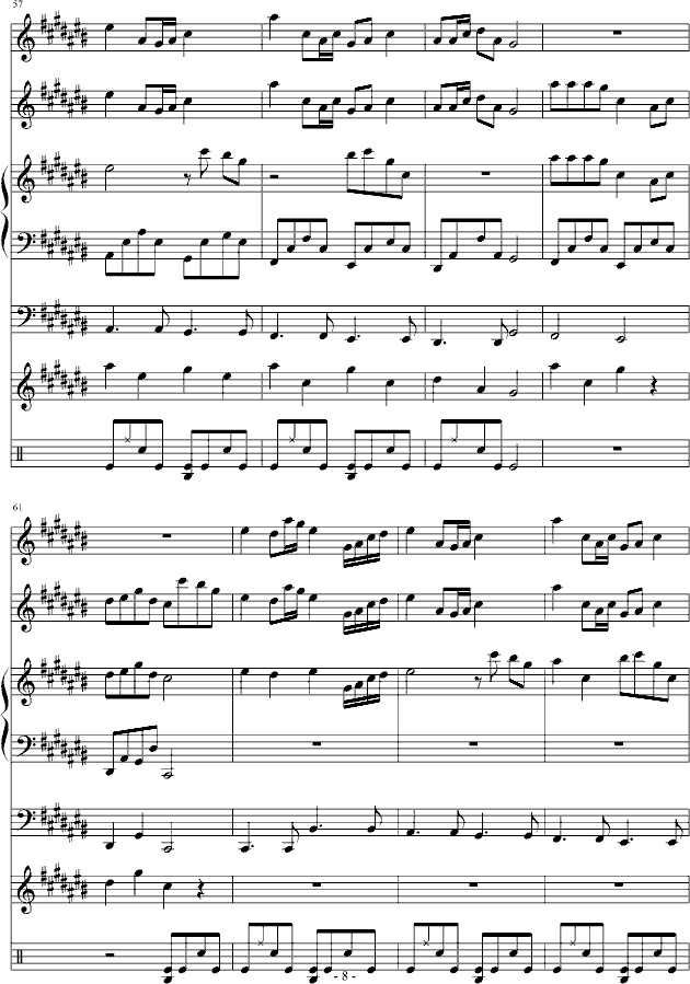 踏花归去马蹄香(钢琴谱)8