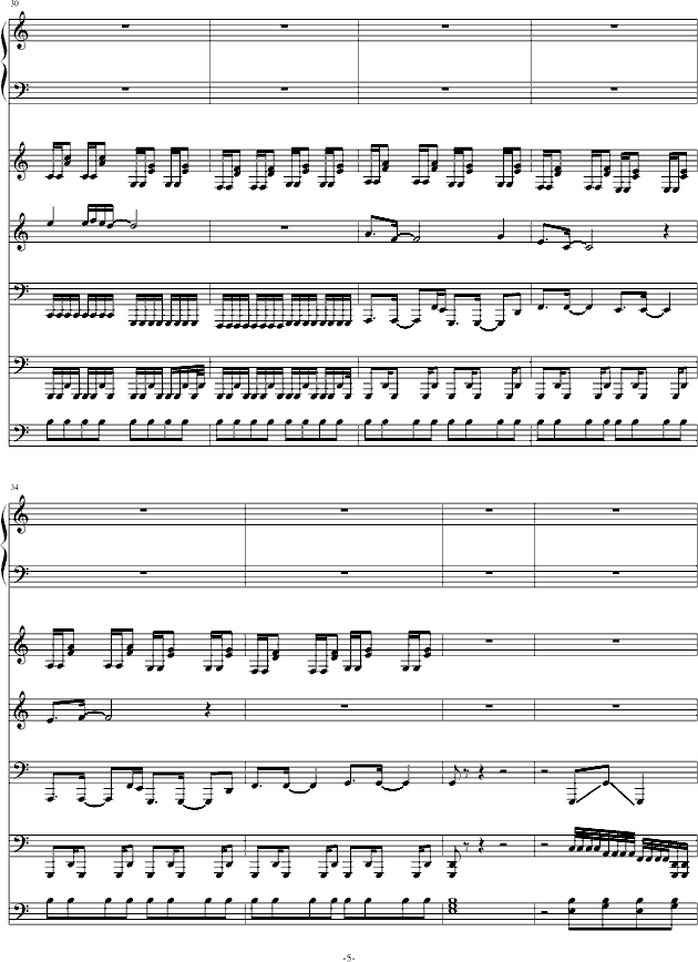 JUMP(朋克风格)(钢琴谱)5