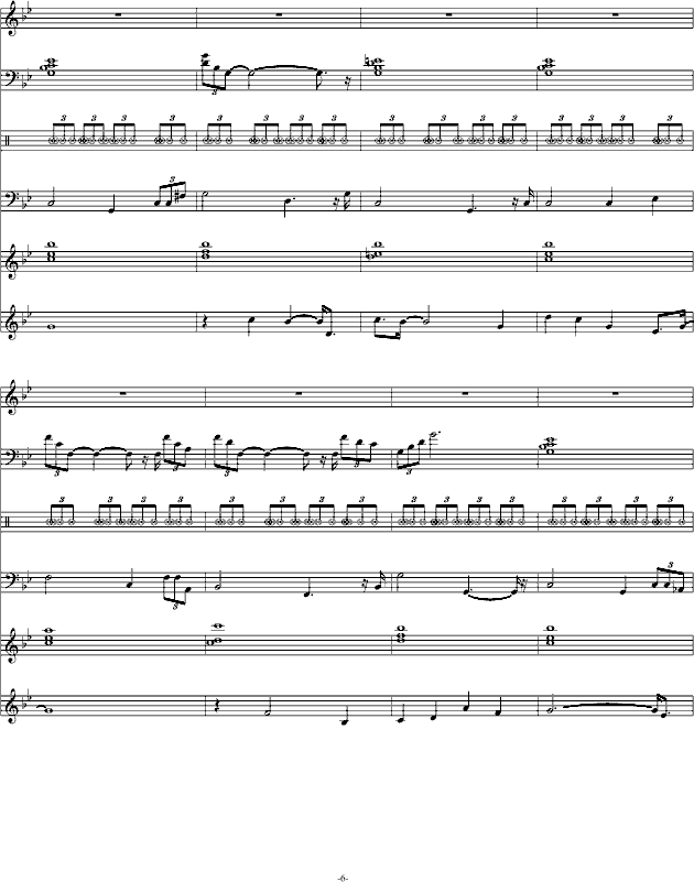 熟悉的旋律(钢琴谱)6