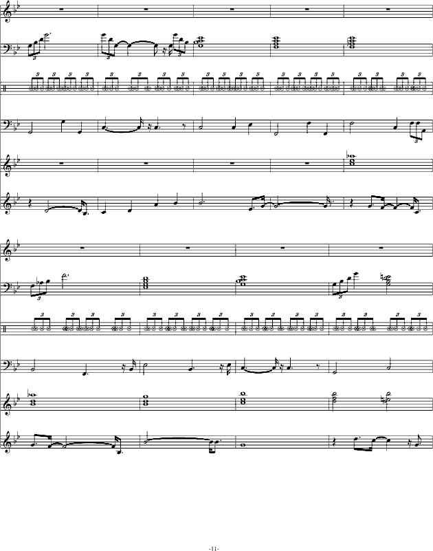 熟悉的旋律(钢琴谱)11