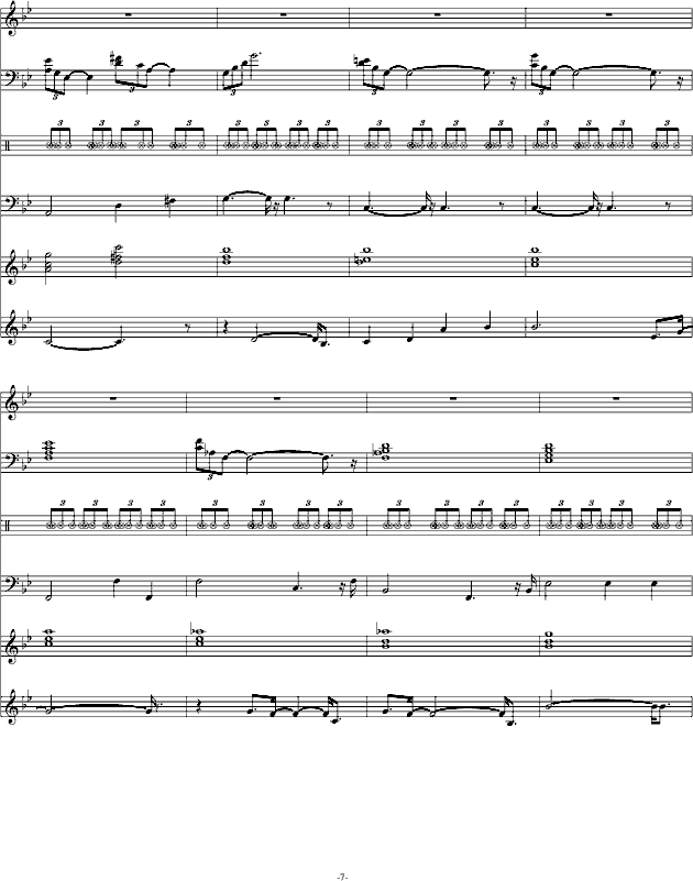 熟悉的旋律(钢琴谱)7