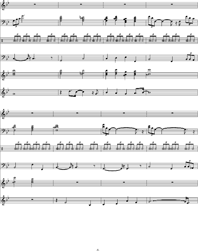 熟悉的旋律(钢琴谱)8