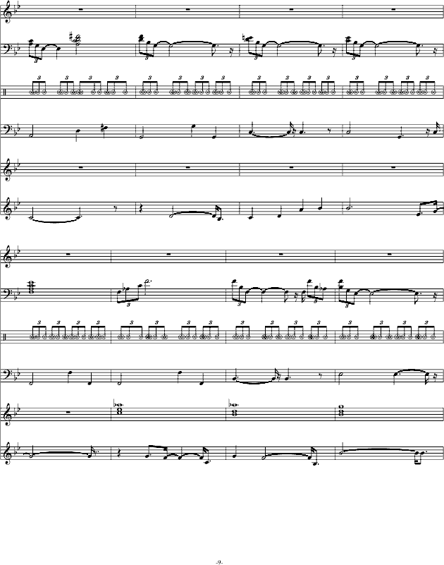 熟悉的旋律(钢琴谱)9