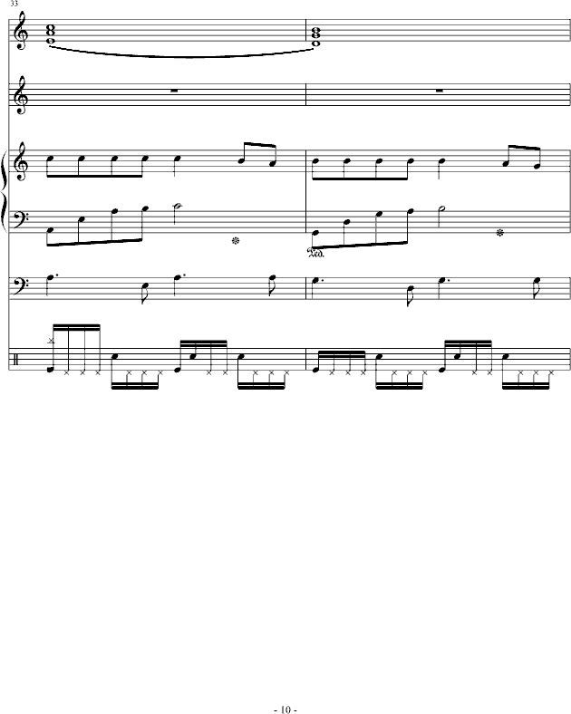 思念进行曲(钢琴谱)10