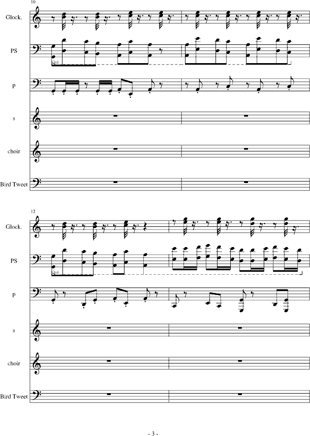 当猥琐男遇见鬼(钢琴谱)3