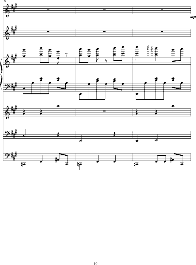 夜洛第六首圆舞曲——蝴蝶姬(To WY)(钢琴谱)10