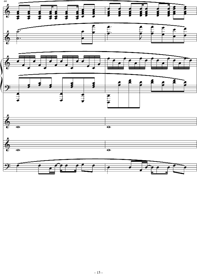 思念(钢琴谱)15