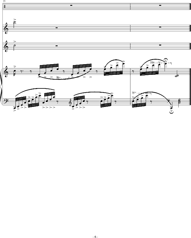 秋日欢语(钢琴谱)6