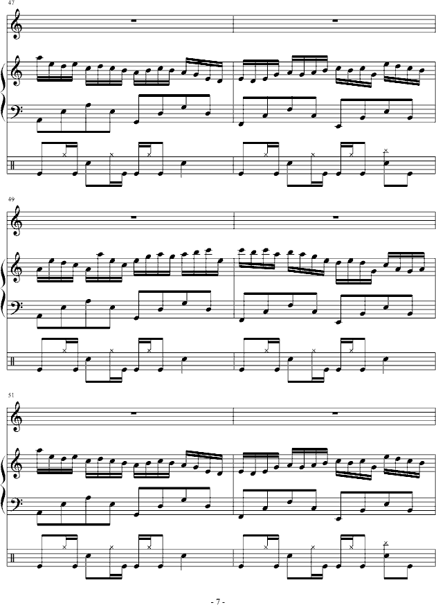 蝴蝶的眼泪(钢琴谱)7