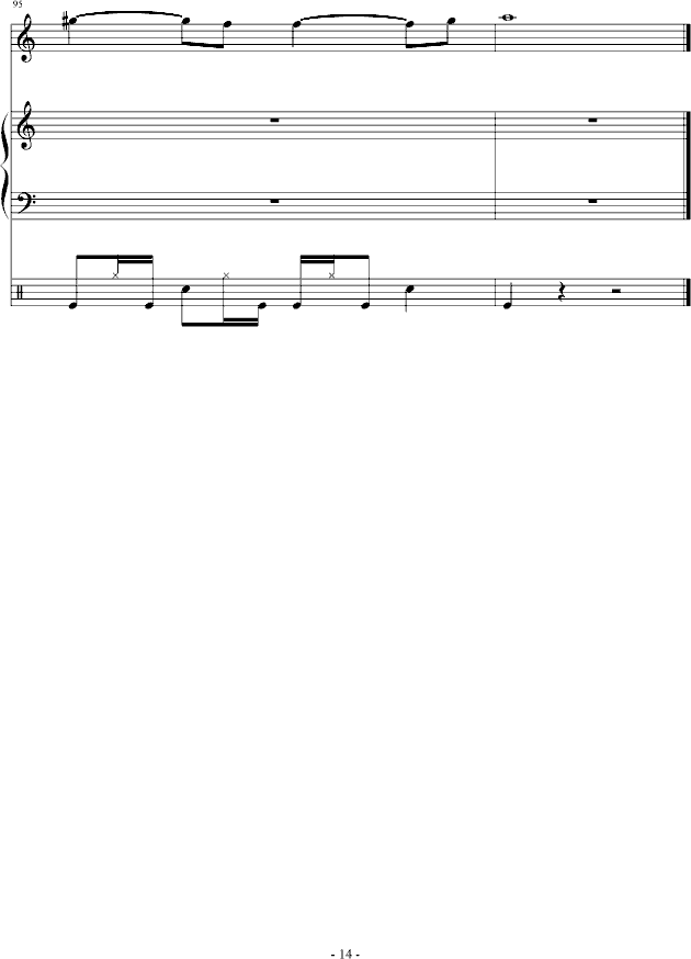 蝴蝶的眼泪(钢琴谱)14
