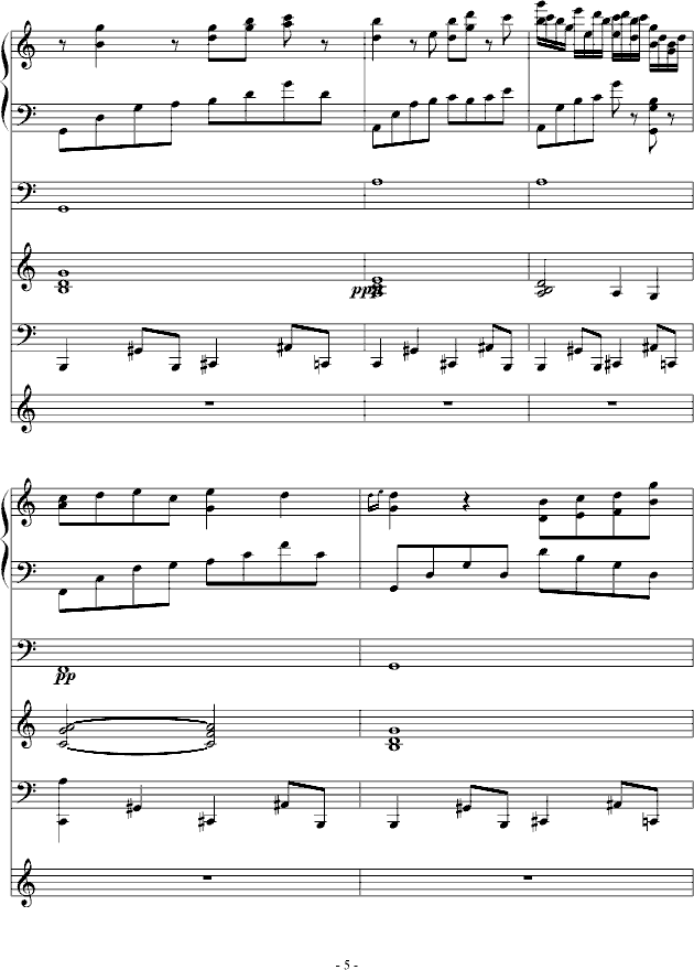 夜城随想(钢琴谱)5