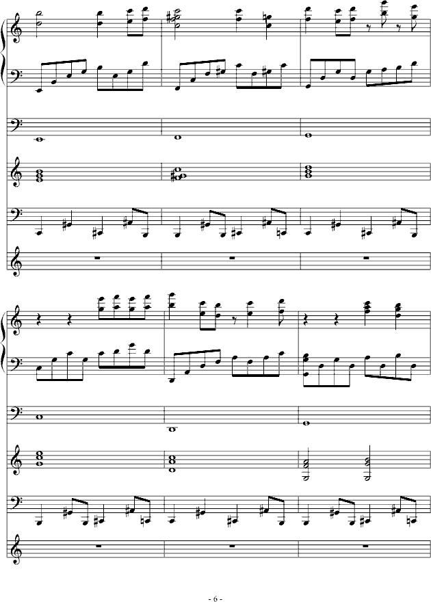 夜城随想(钢琴谱)6