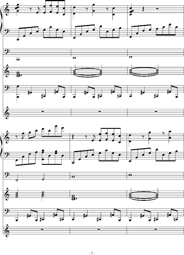 夜城随想(钢琴谱)7