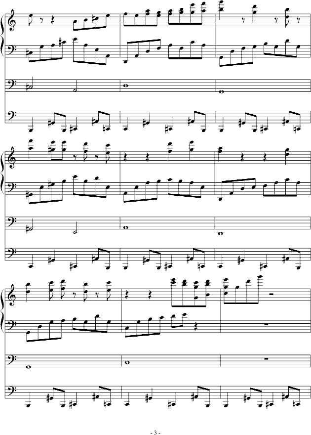 夜城随想(钢琴谱)3