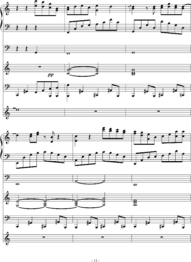 夜城随想(钢琴谱)11