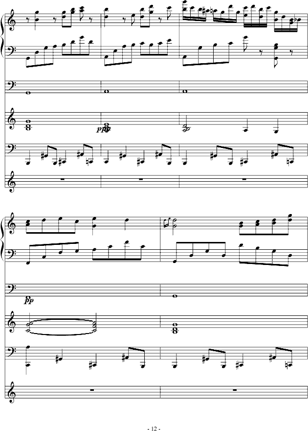夜城随想(钢琴谱)12