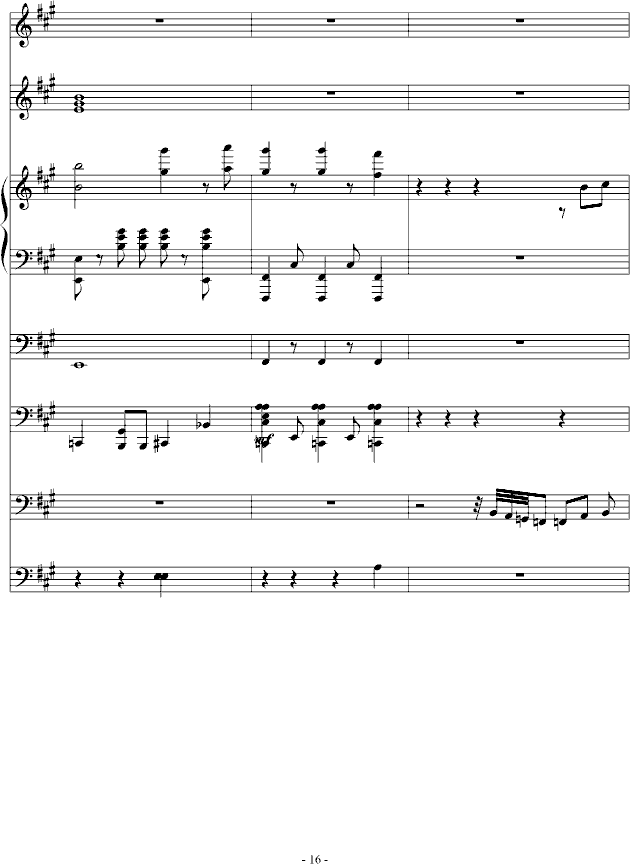 故乡月(钢琴谱)16