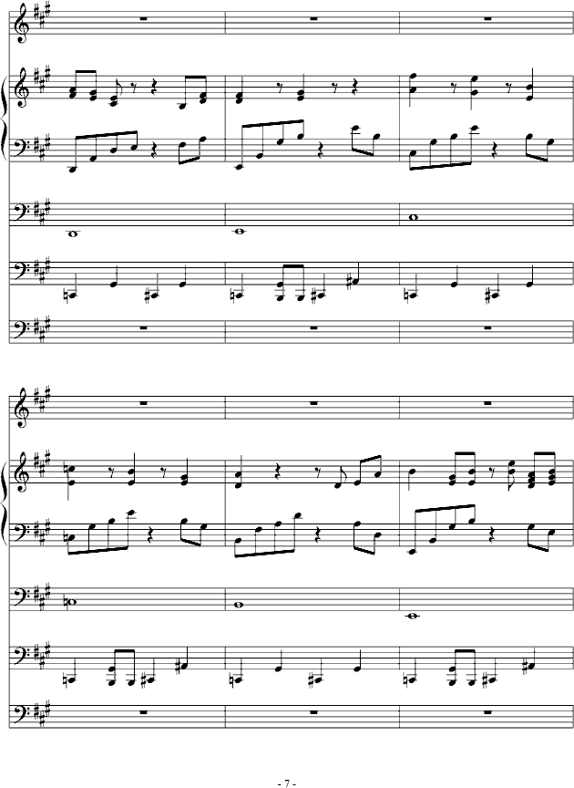 故乡月(钢琴谱)7