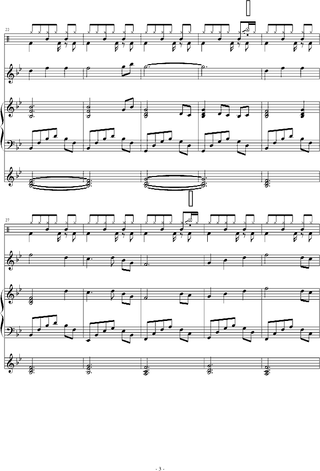 情迷深圳改Ja.D练习(钢琴谱)3