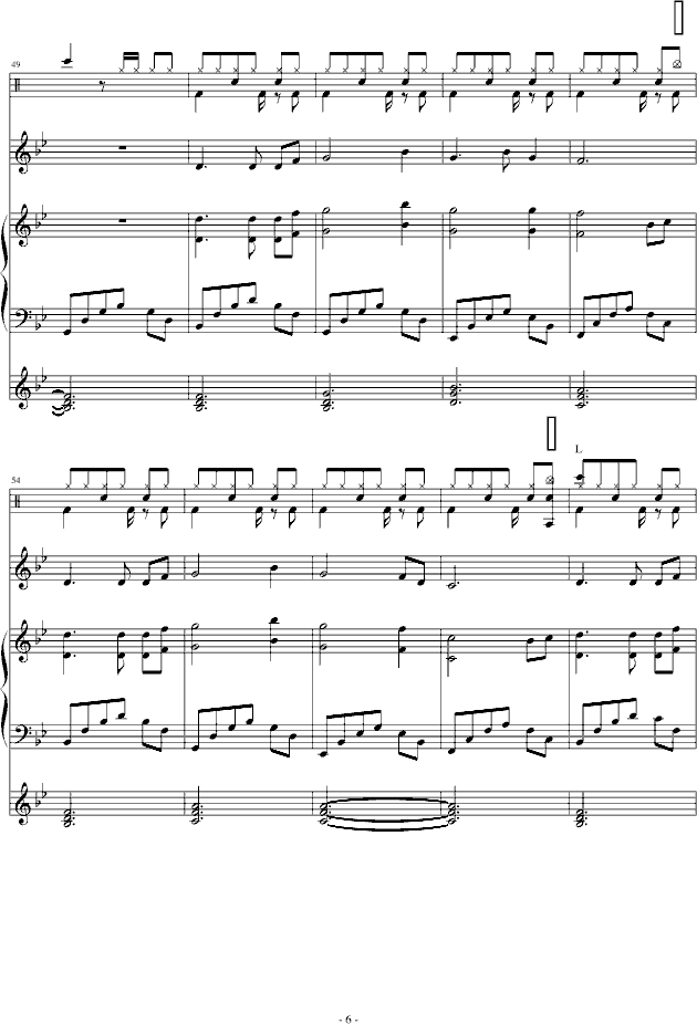 情迷深圳改Ja.D练习(钢琴谱)6