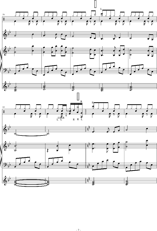 情迷深圳改Ja.D练习(钢琴谱)7