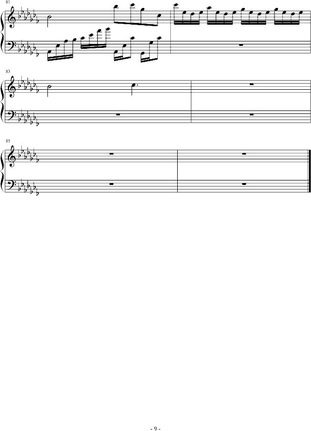 遗忘花园(钢琴谱)9