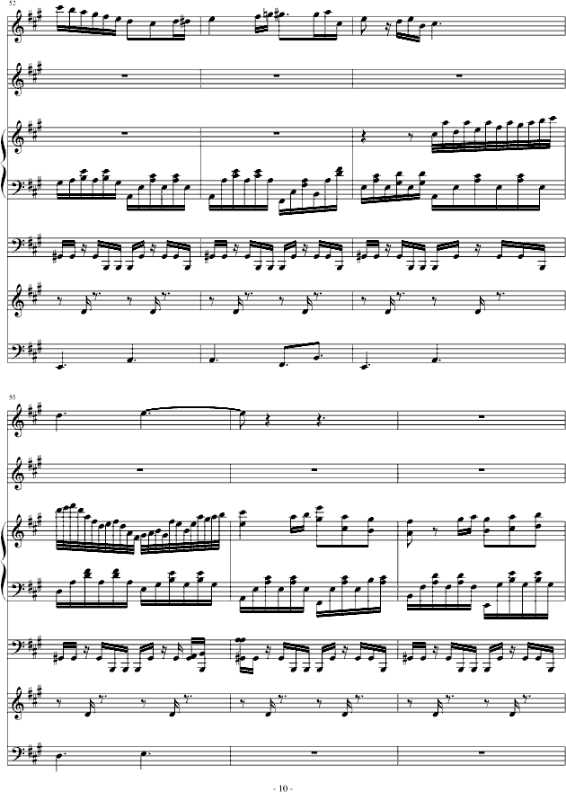 爱丽丝狂想曲(钢琴谱)10