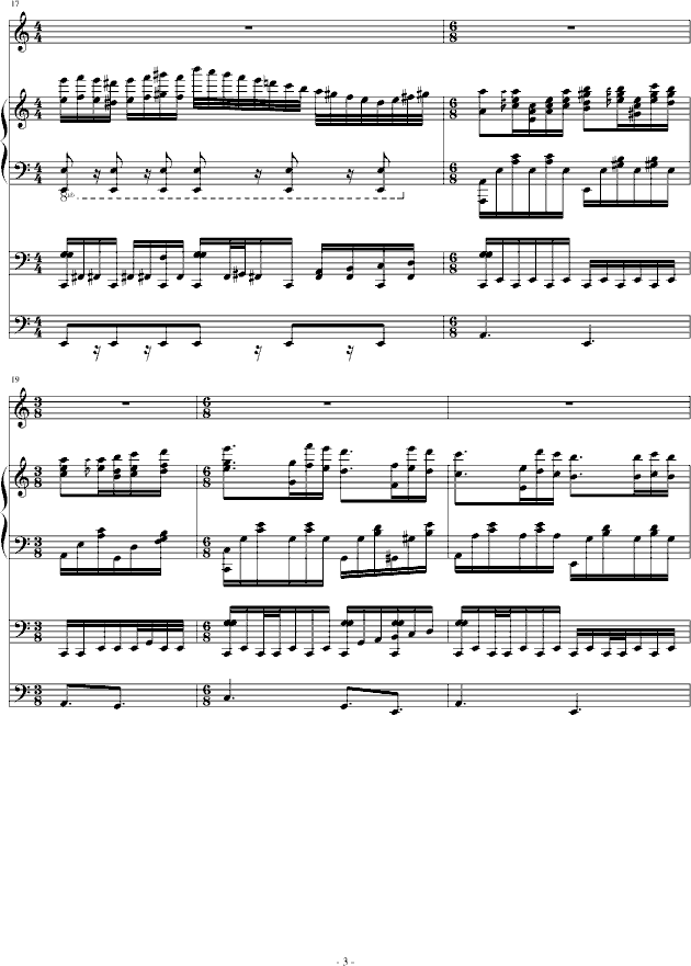 爱丽丝狂想曲(钢琴谱)3