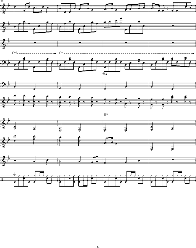 因为你对我重要 情歌对唱(钢琴谱)6