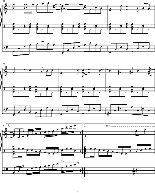 寻找拿破仑(钢琴谱)6