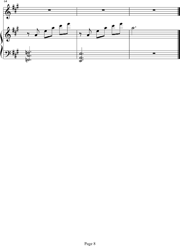 留下人间万般情(钢琴谱)8