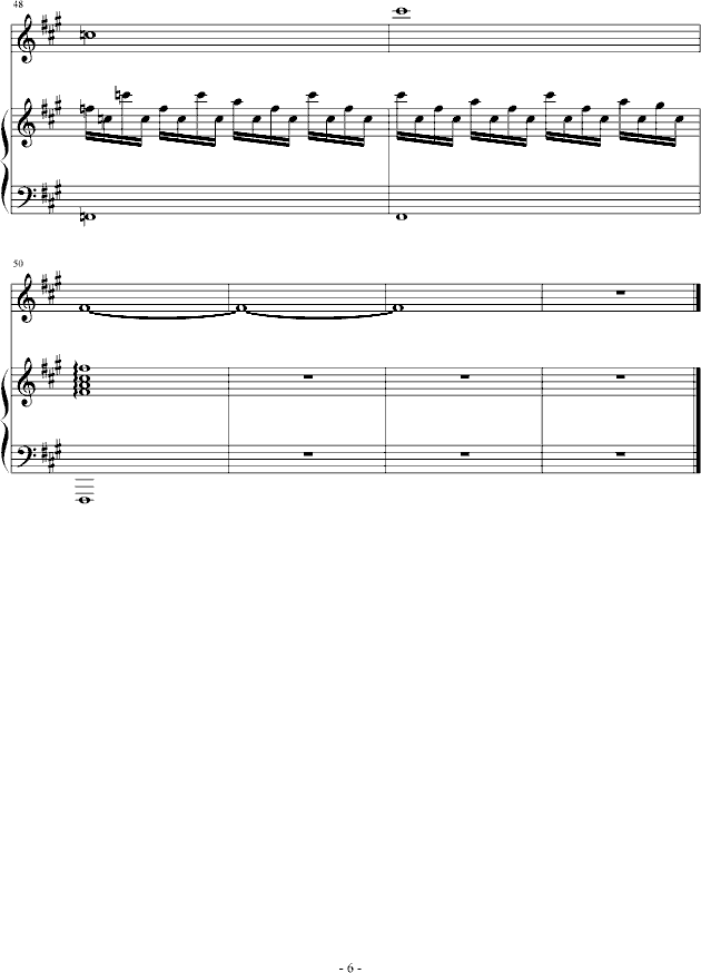 孤独的千里马(钢琴谱)6