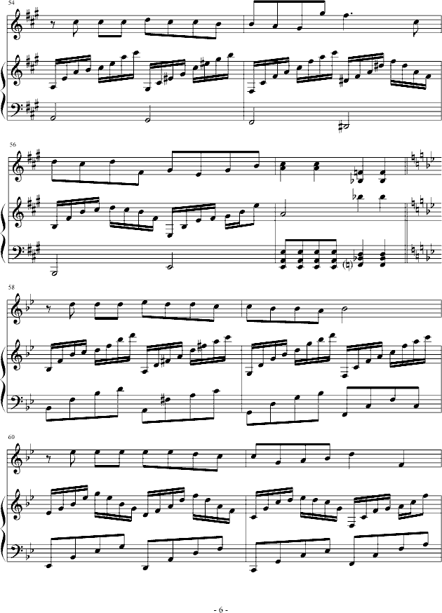 送你一座花园(钢琴谱)6