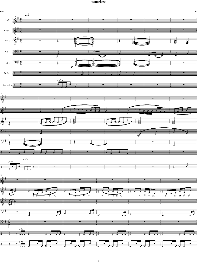 难忘的笑脸 伴奏(钢琴谱)1