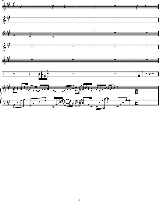 慢慢爱(钢琴谱)7