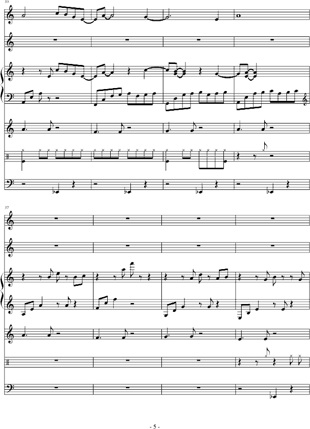 Farewell(钢琴谱)5