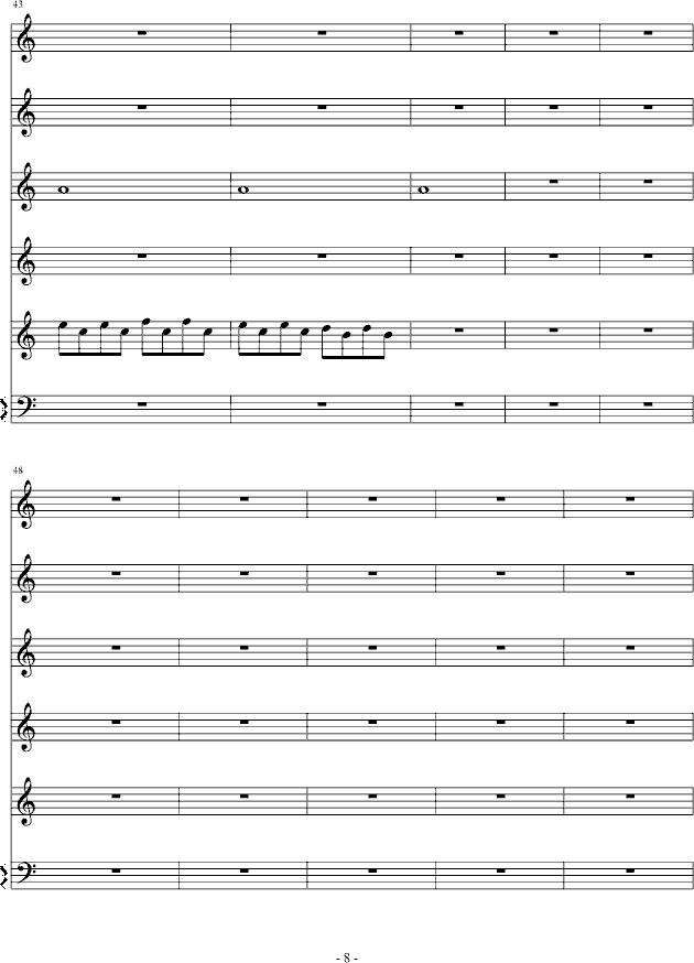 蝴蝶公墓(钢琴谱)8