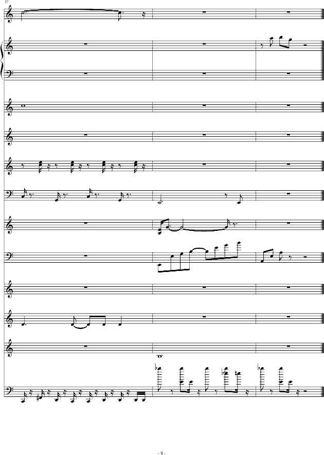 中国风(钢琴谱)8