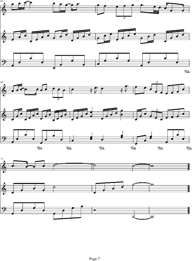 忘却不了的泪(钢琴谱)7