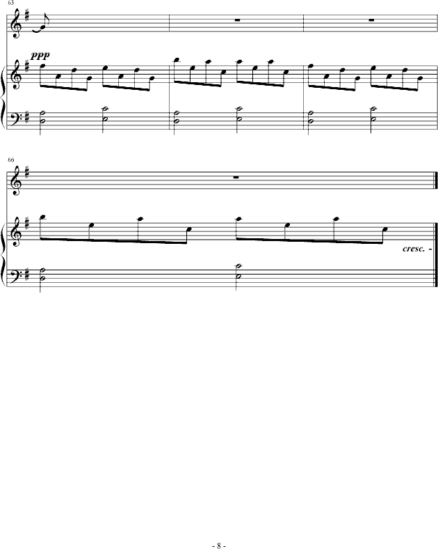 你是我的风景(钢琴谱)8