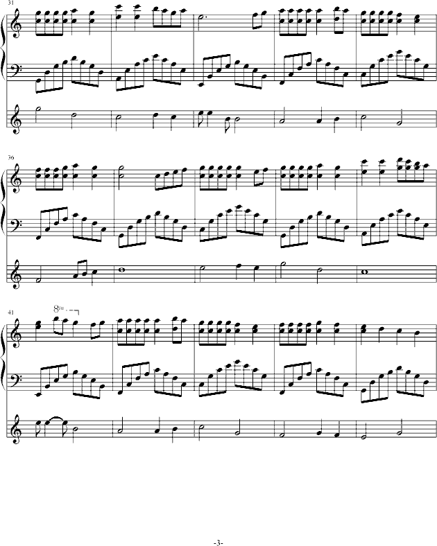 当幸福再袭(钢琴谱)3