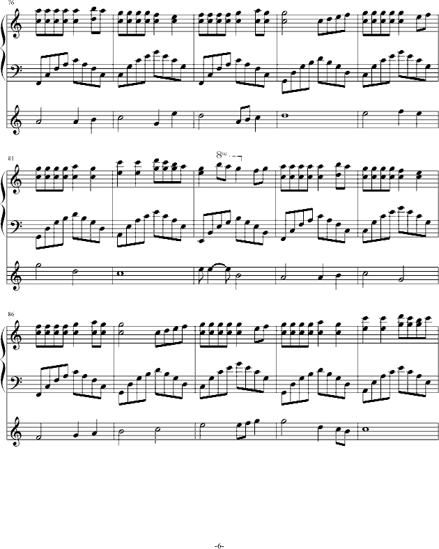 当幸福再袭(钢琴谱)6